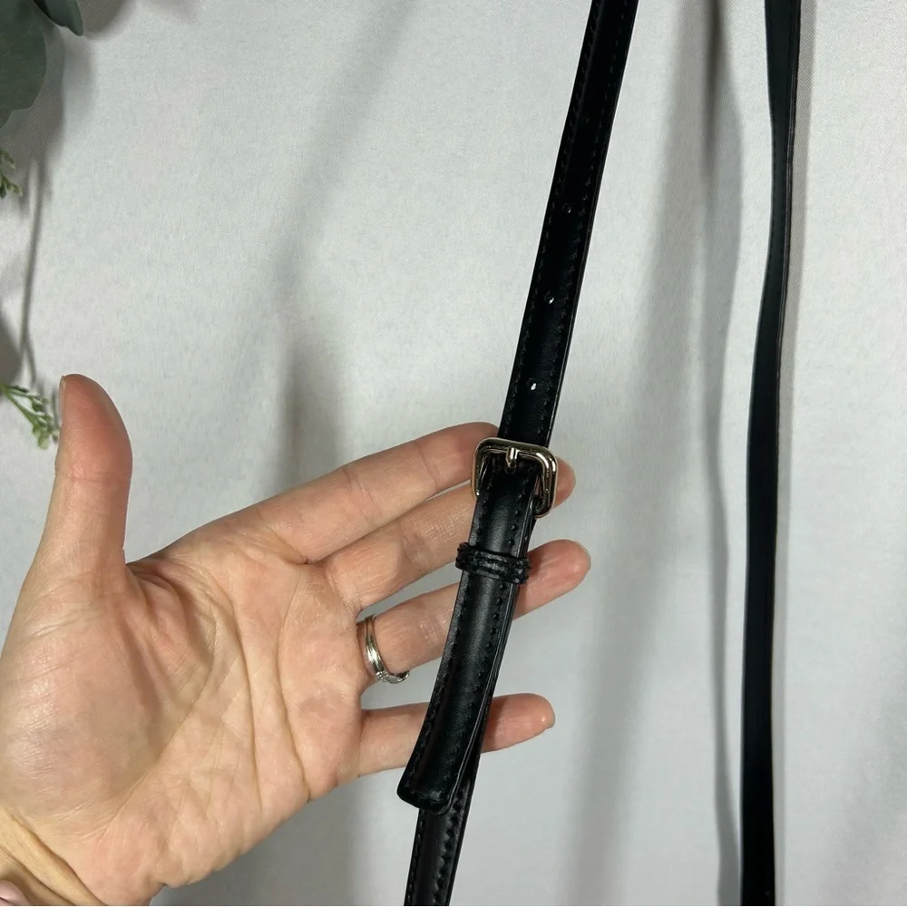 Kate Spade | Leather Floral Crossbody Red Black